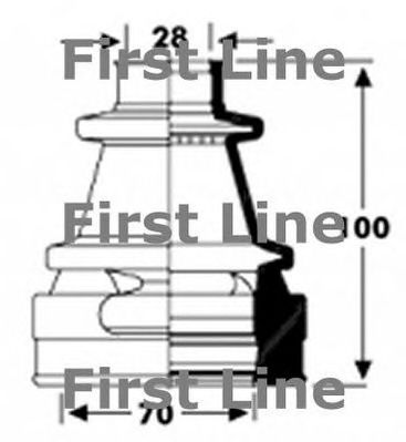 FIRST LINE fcb2797 -  Пыльник, приводной вал